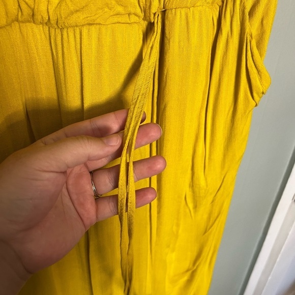 Torrid maxi rayon slub surplice wrap dress in yellow - Picture 6 of 9